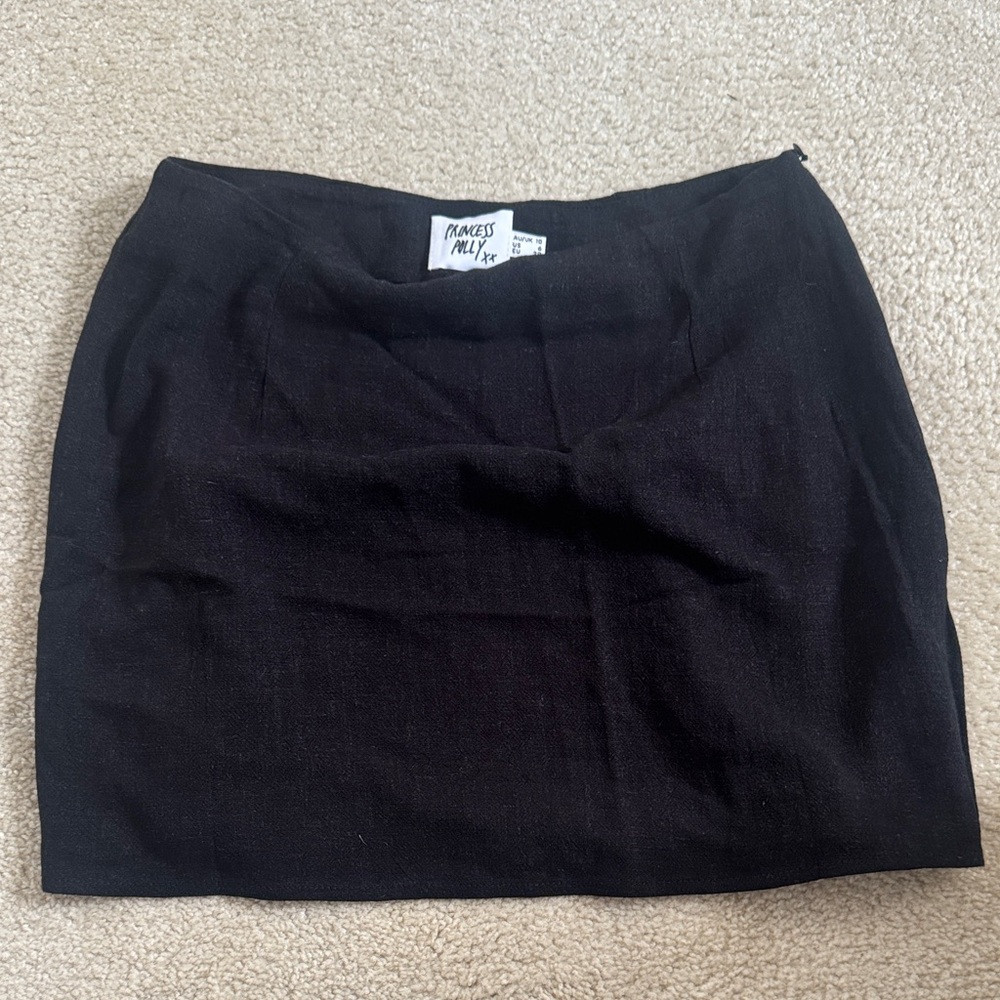 Princess Polly Shelby Black Mini Skirt 6